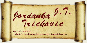 Jordanka Tričković vizit kartica